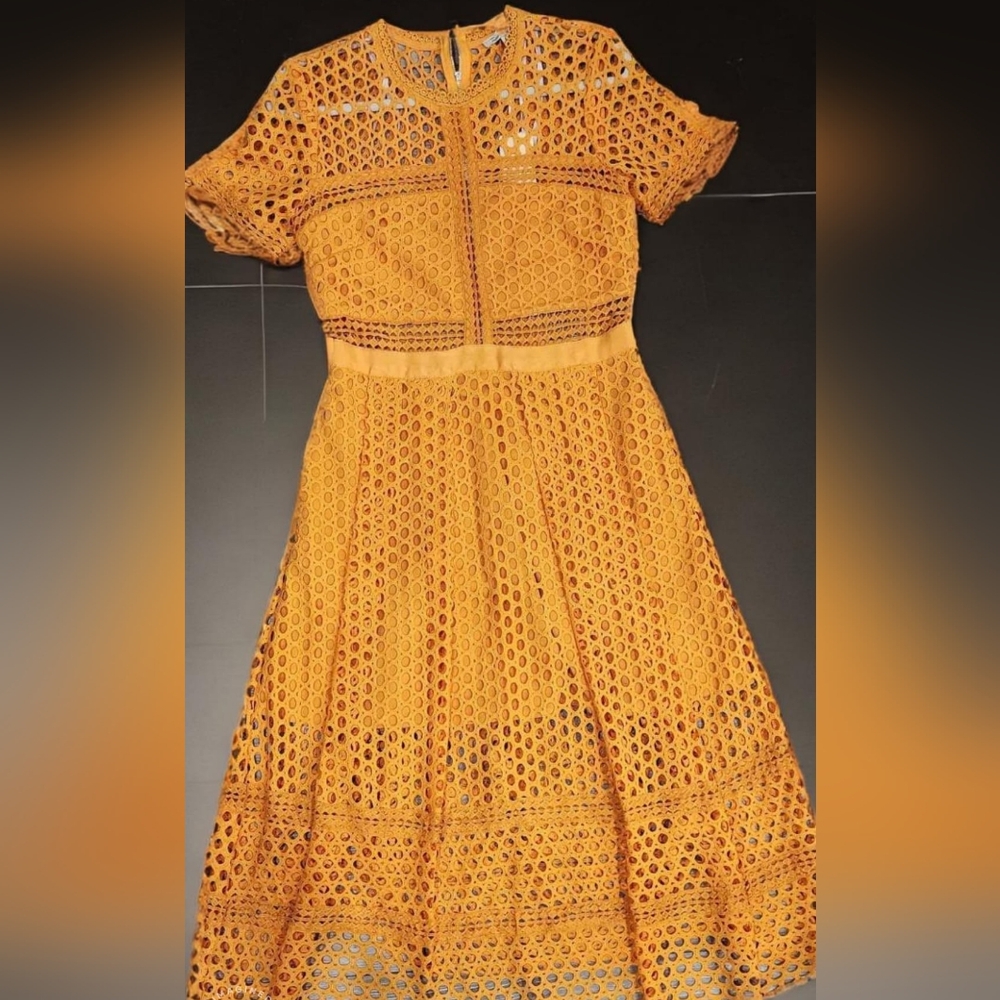 😍 🆕️ Beautiful Large Orange Dress